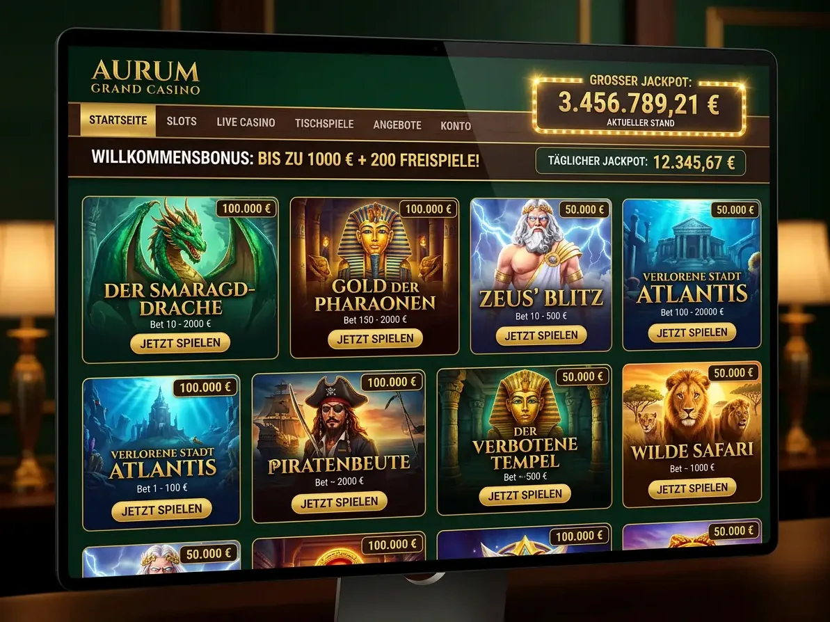 Pinco — Spielsaal und Angebot